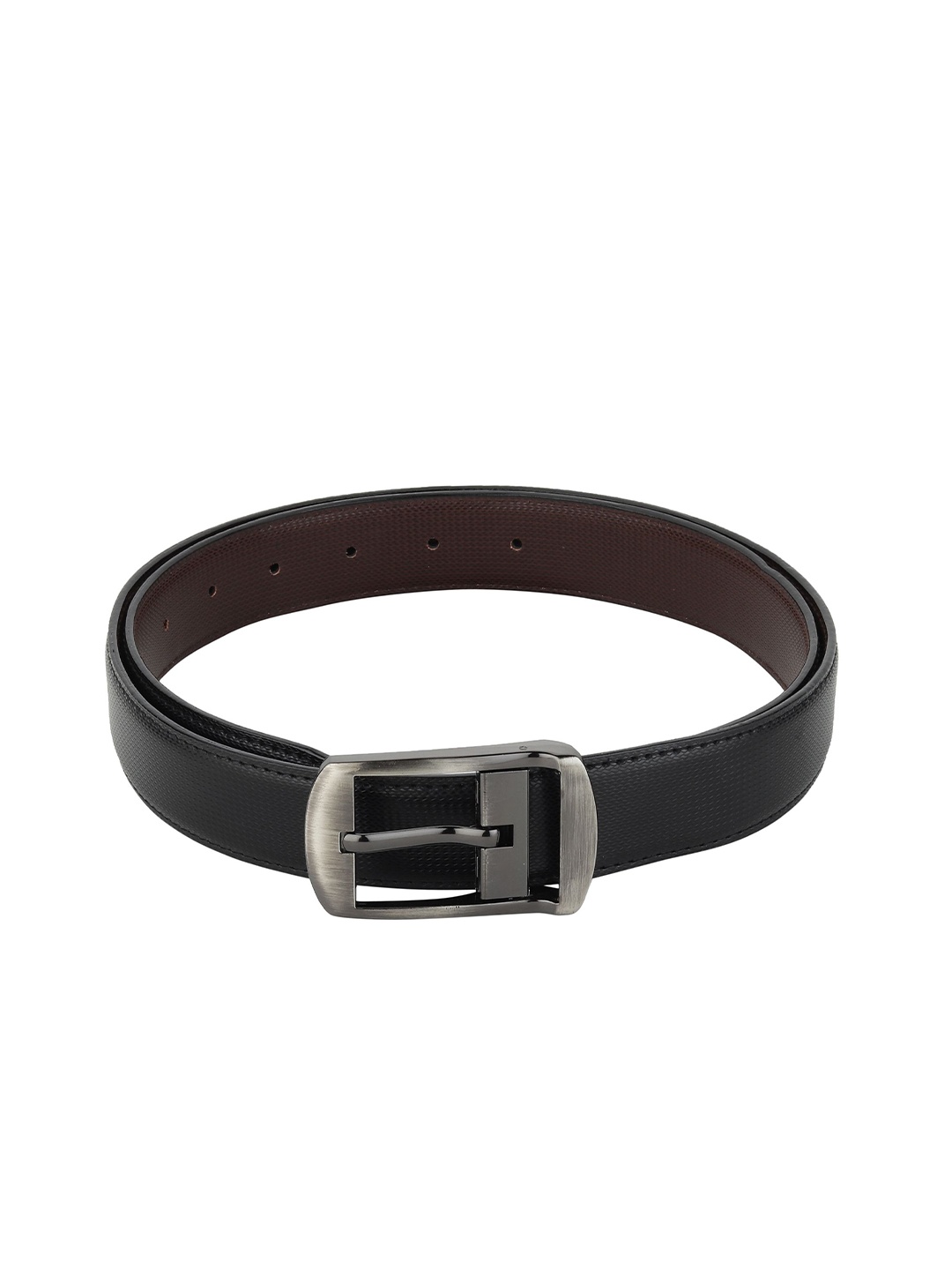 

Provogue Men Textured Reversible Belt, Black