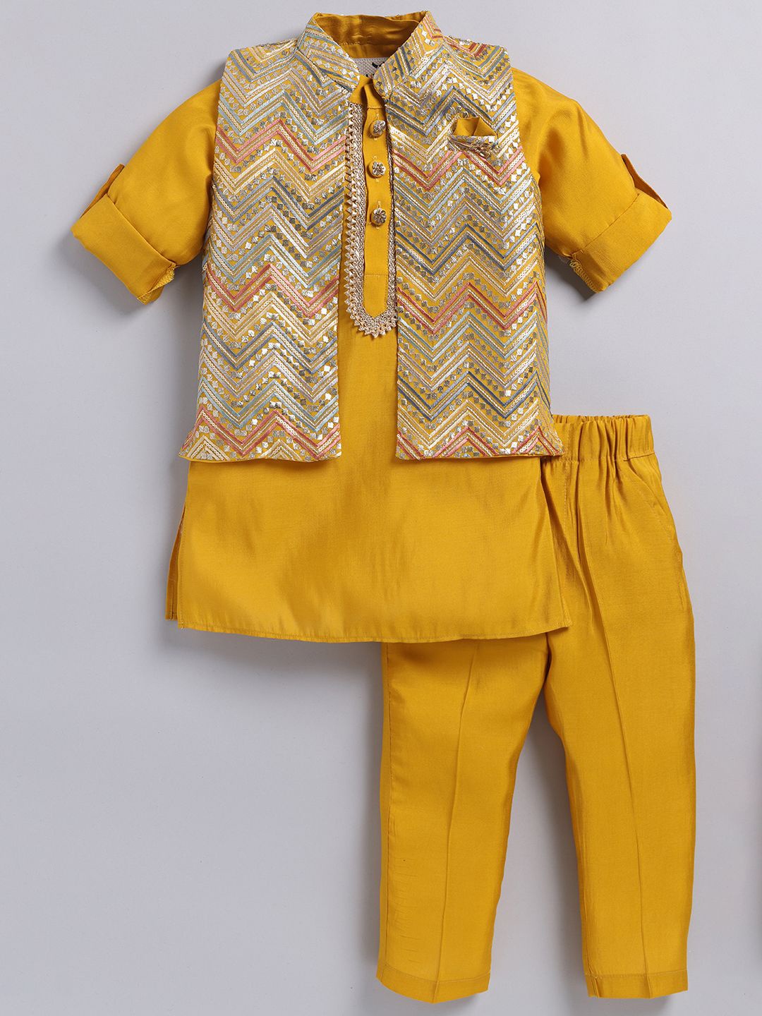 

LITTLE COLLARS Boys Pyjamas, Mustard