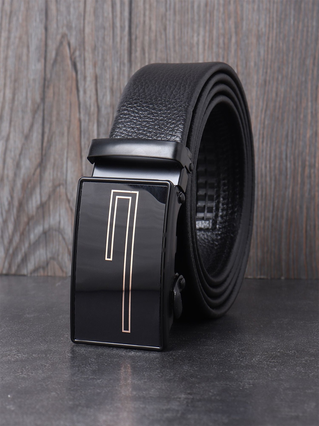 

Provogue Men Textured Belt, Black