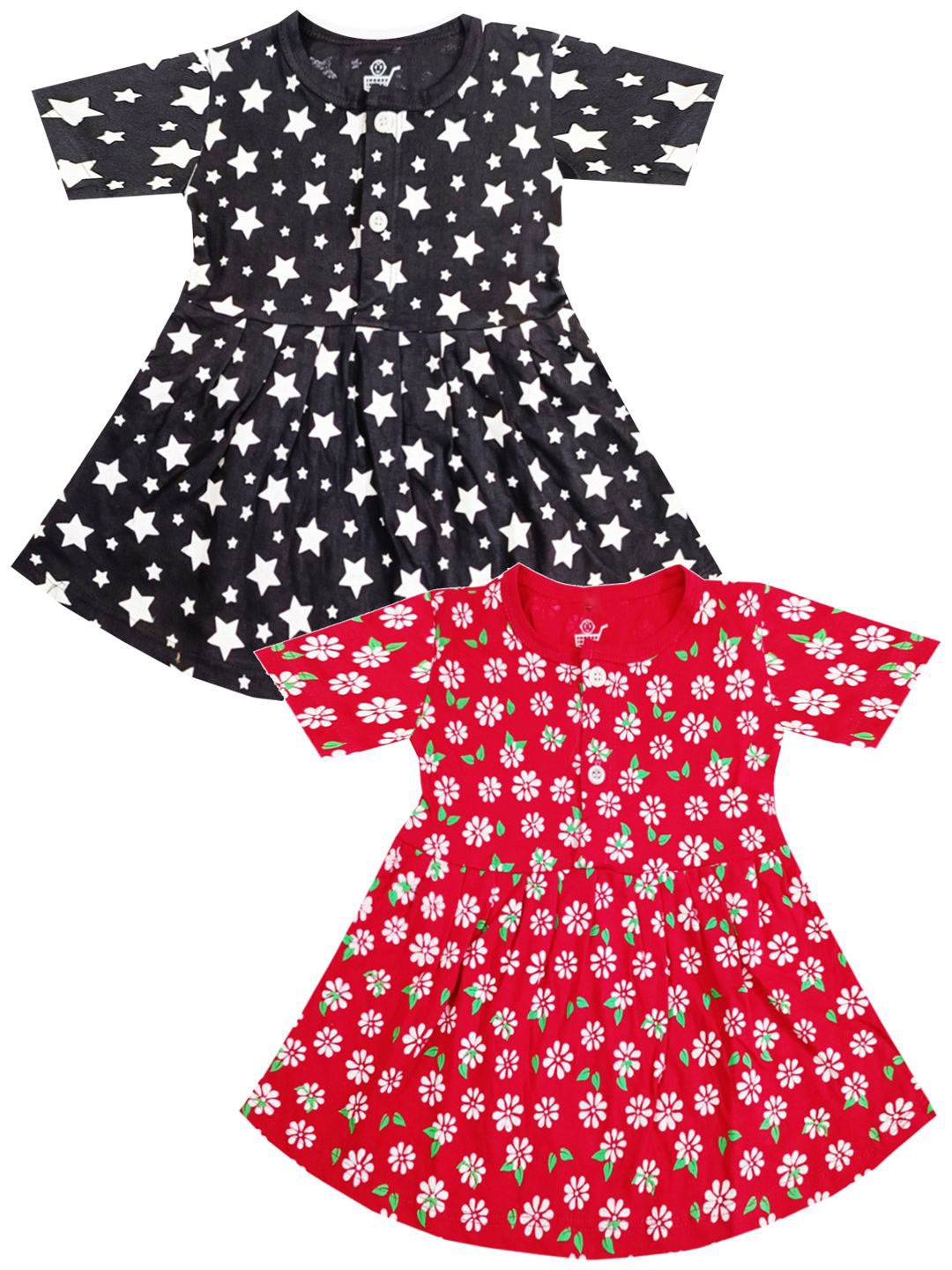 

KidzzCart Floral Print Fit & Flare Dress, Multi