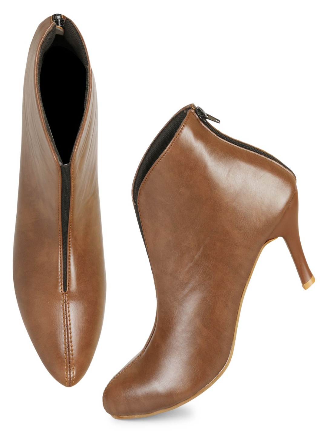 

Commander Shoes Women Pointed Toe Slim Heel Cowboy Boots, Brown