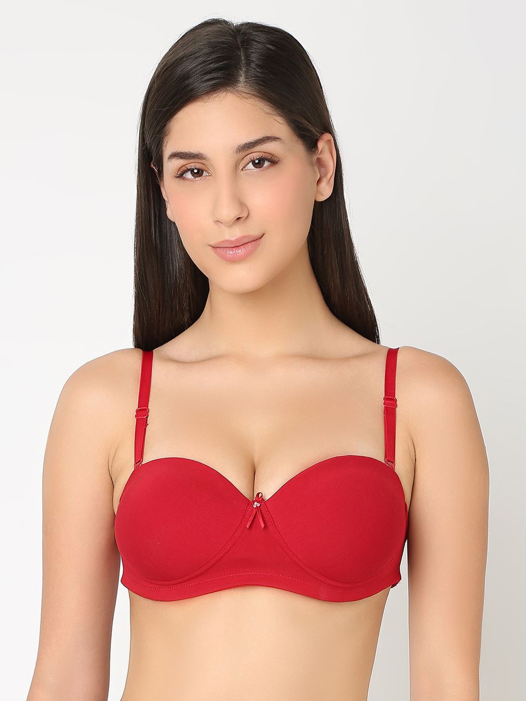 

Juliet Women T-shirt Medium Coverage Lightly Padded Cotton Bra, Maroon