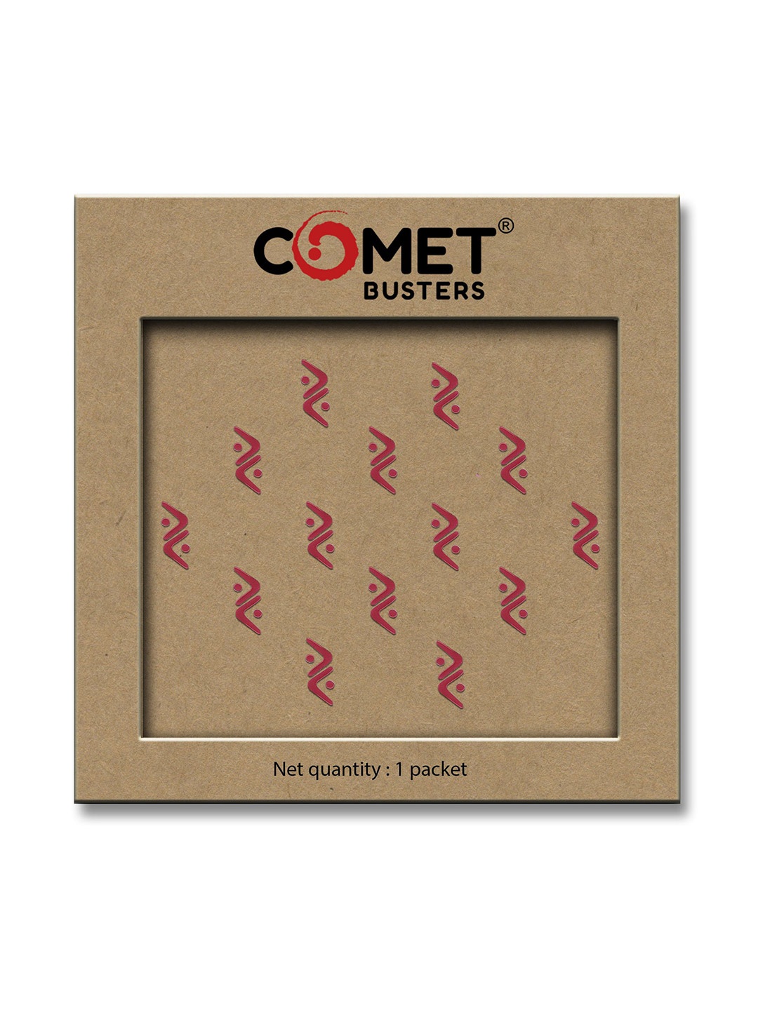 

Comet Busters Beautiful Traditional Designer Bindis - Red