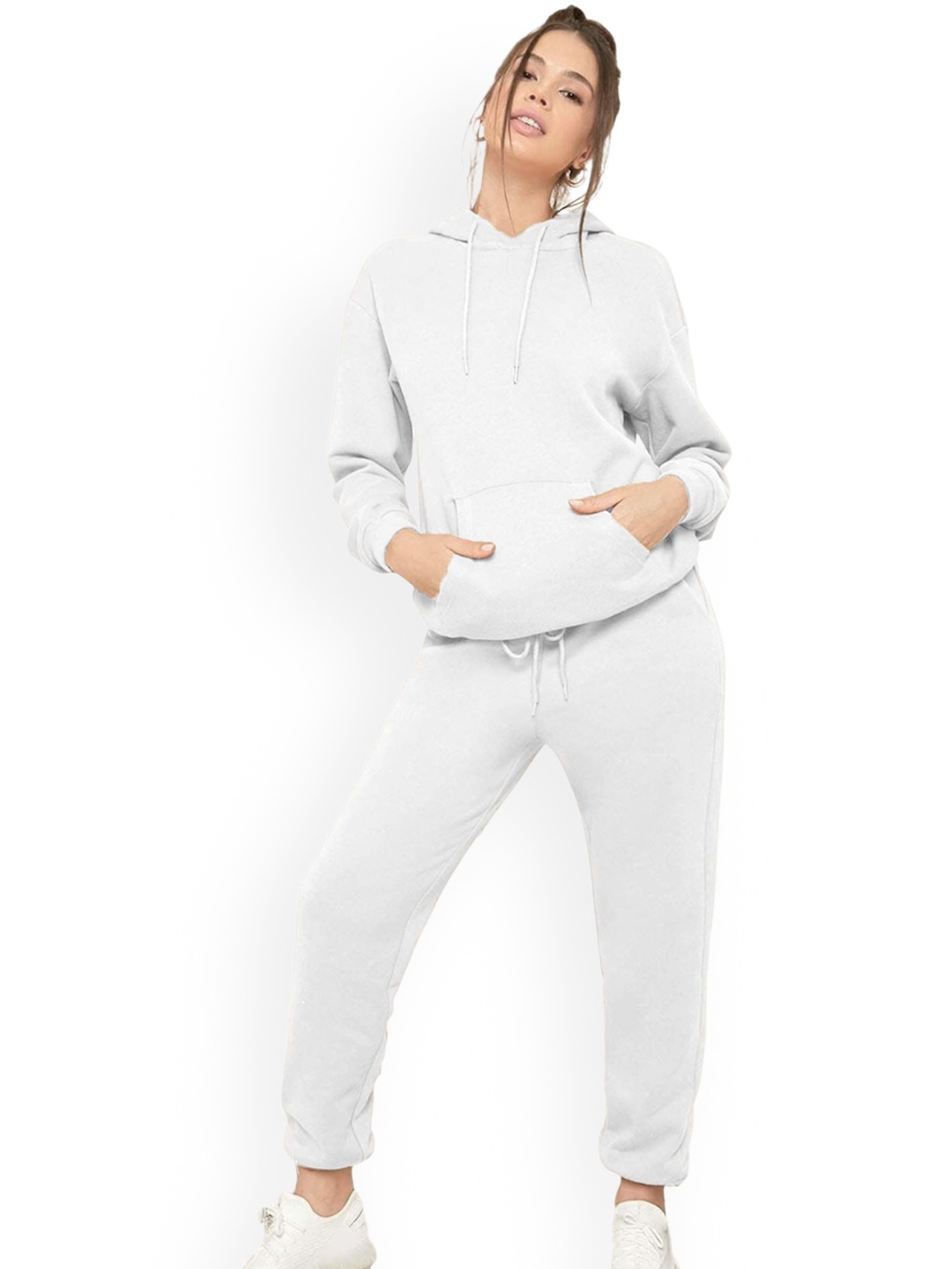 

NOTWILD Women Hooded Track Suit, White