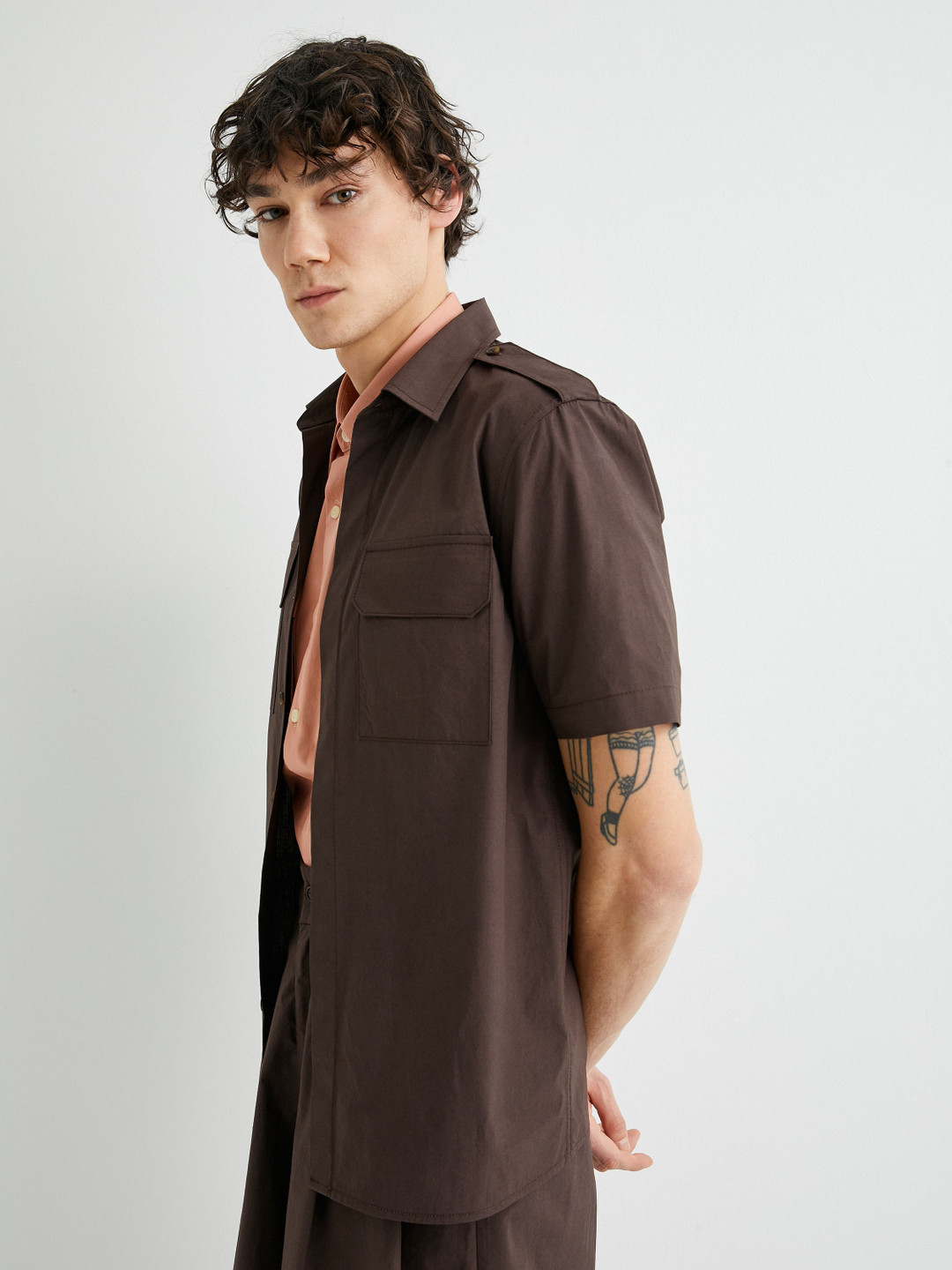 

Koton Men Opaque Casual Shirt, Brown