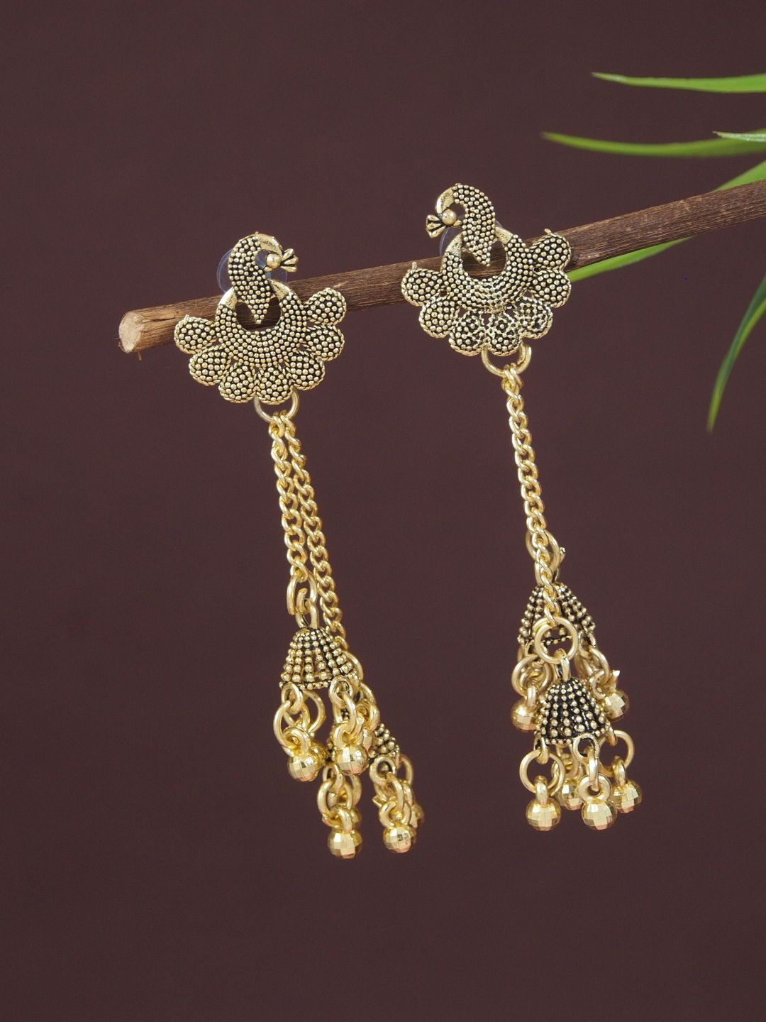 

I Jewels Contemporary Ear Cuff Earrings, Gold