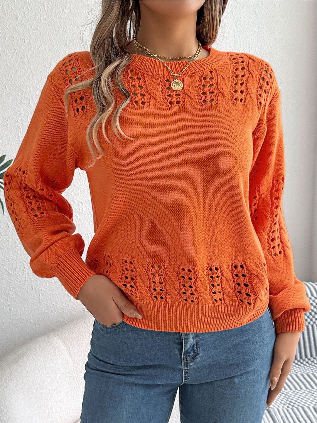 

StyleCast x Revolte Women Pullover, Orange