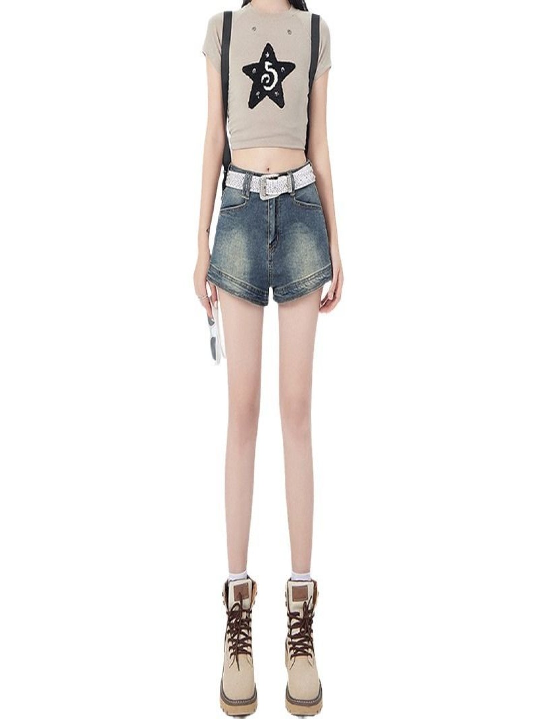 

StyleCast x Revolte Women Mid-Rise Hot Pants, Blue