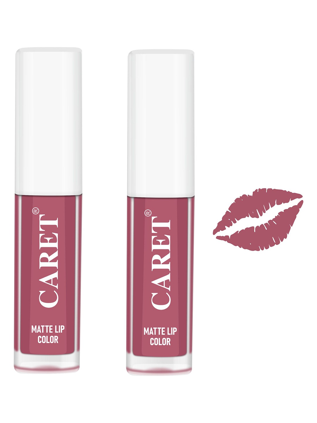 

CARET ORGANIC Set Of 2 Super-Pigmented Quick Dry Liquid Matte Lipsticks - 4 ml - Nude - 2