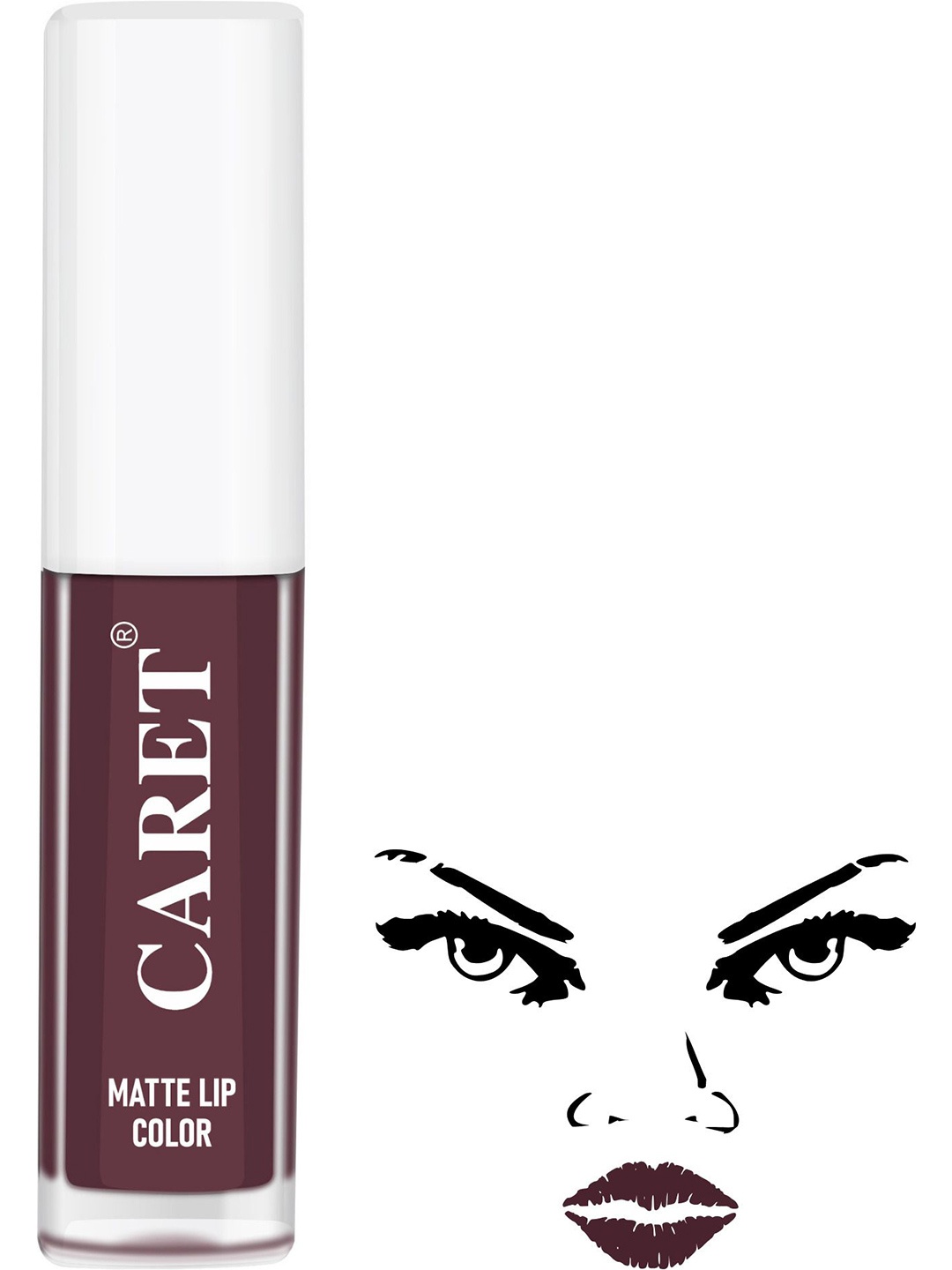 

CARET ORGANIC Super-Pigmented Liquid Matte Lipstick - 2 ml - Maroon - 7