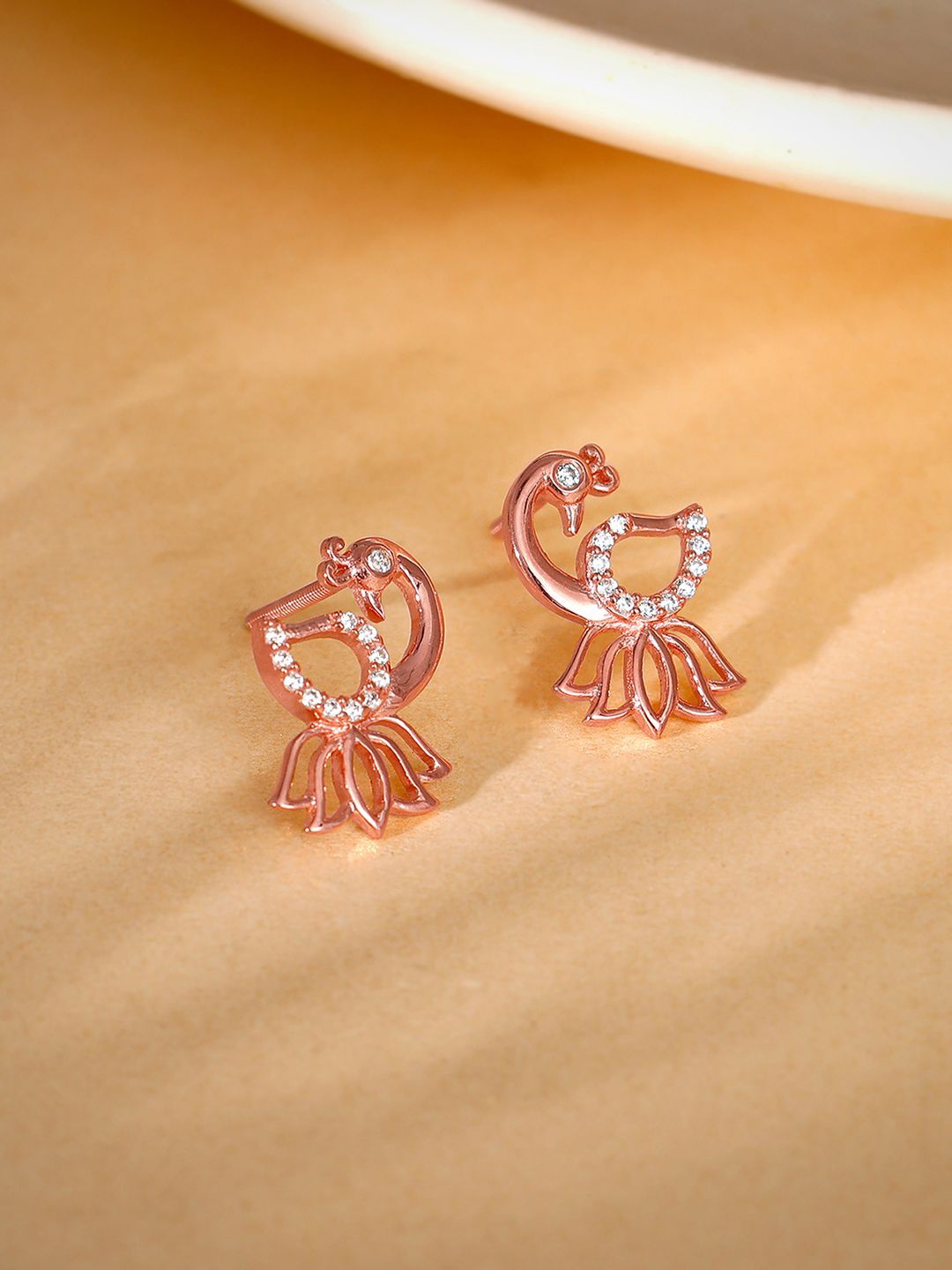 

GIVA Contemporary Studs Earrings, Rose gold