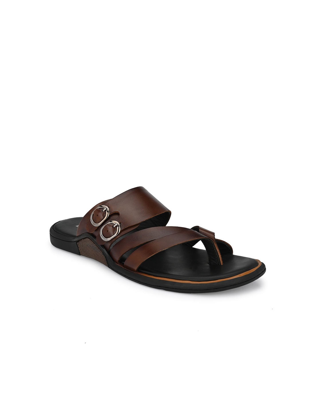 

Egoss Men Leather Comfort Sandals, Brown