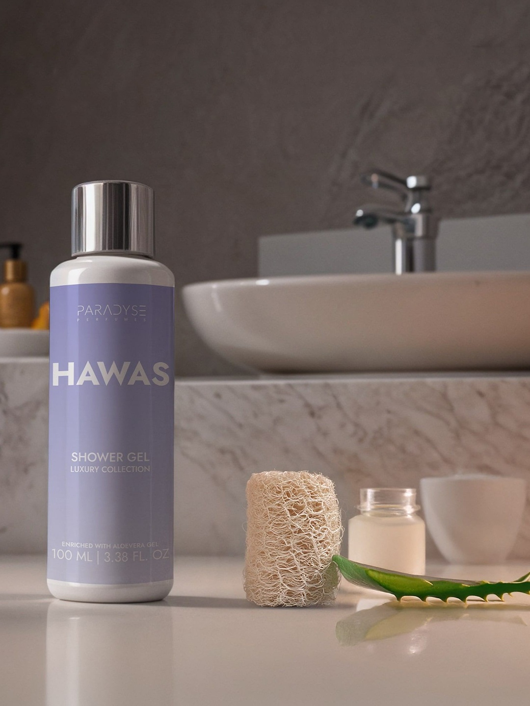 

PARADYSE PERFUMES Hawas Body Wash With Aloe Vera Gel - 100 ml, Transparent