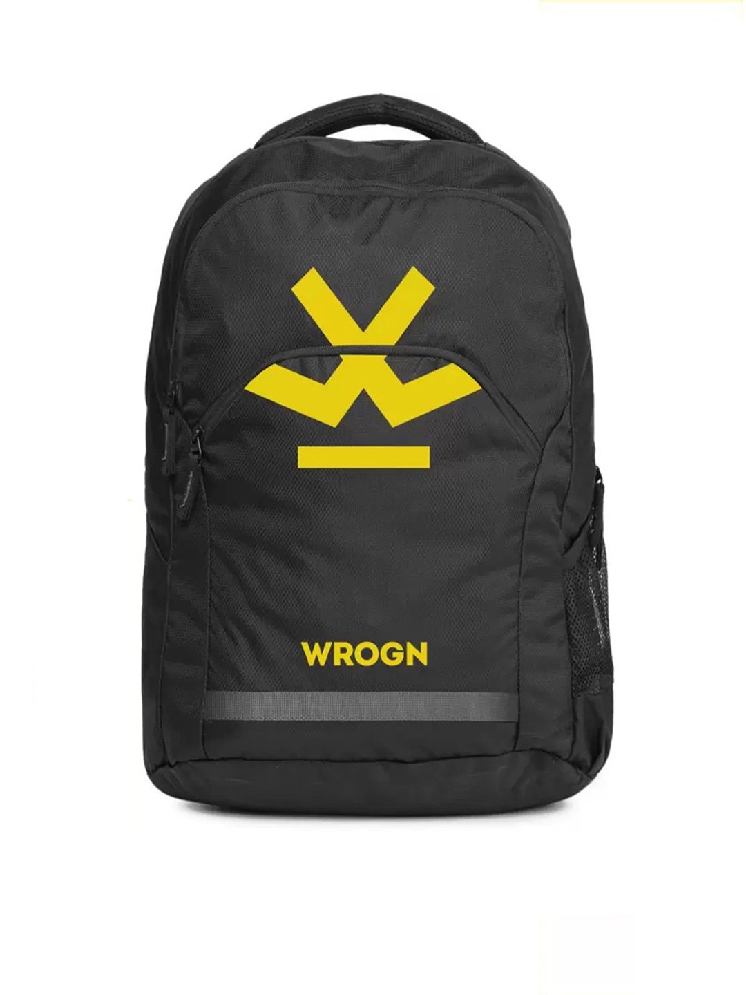 

WROGN Unisex Typography Backpack, Black