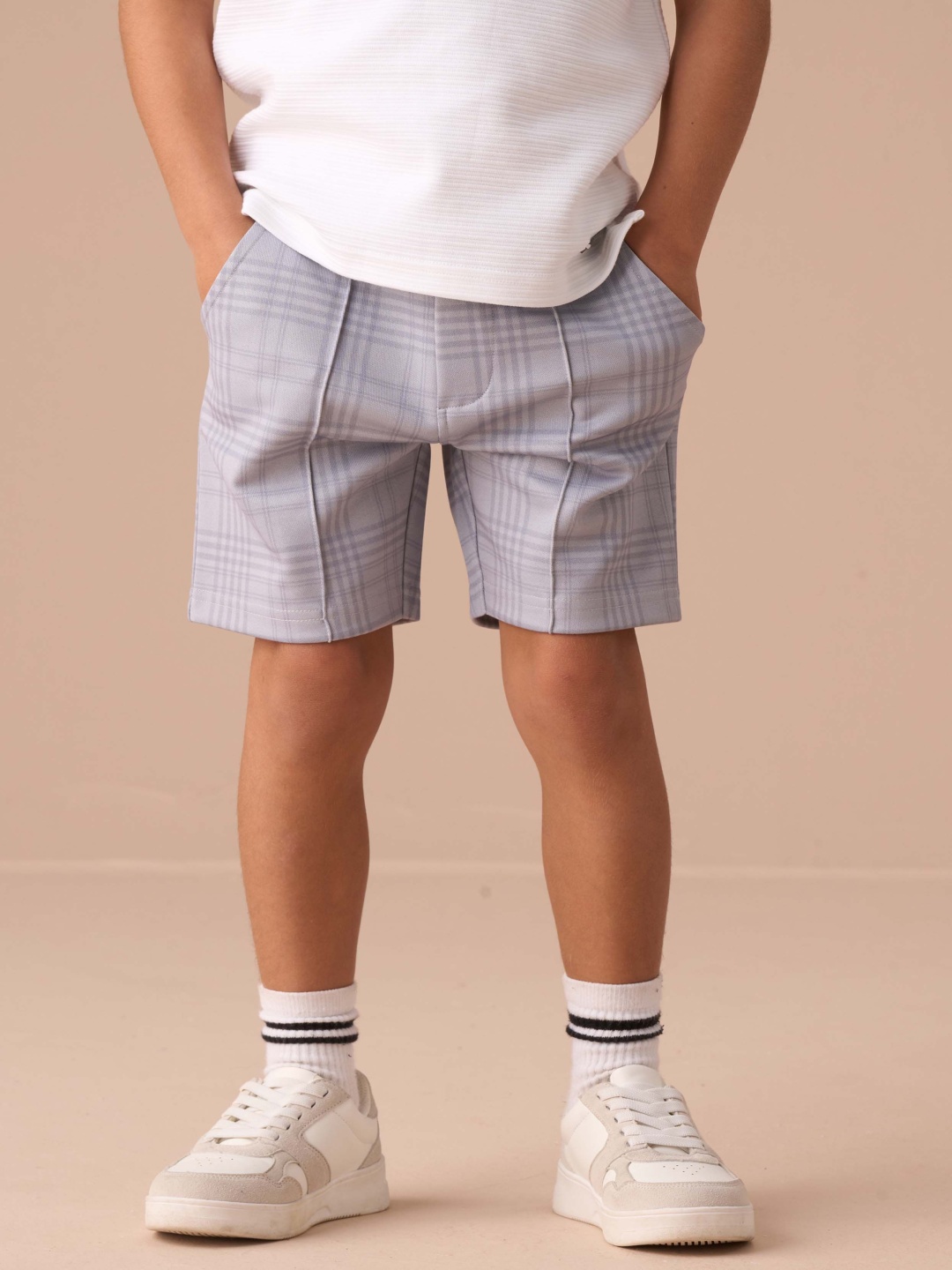 

Angel & Rocket Kane Textured Smart Shorts, Grey
