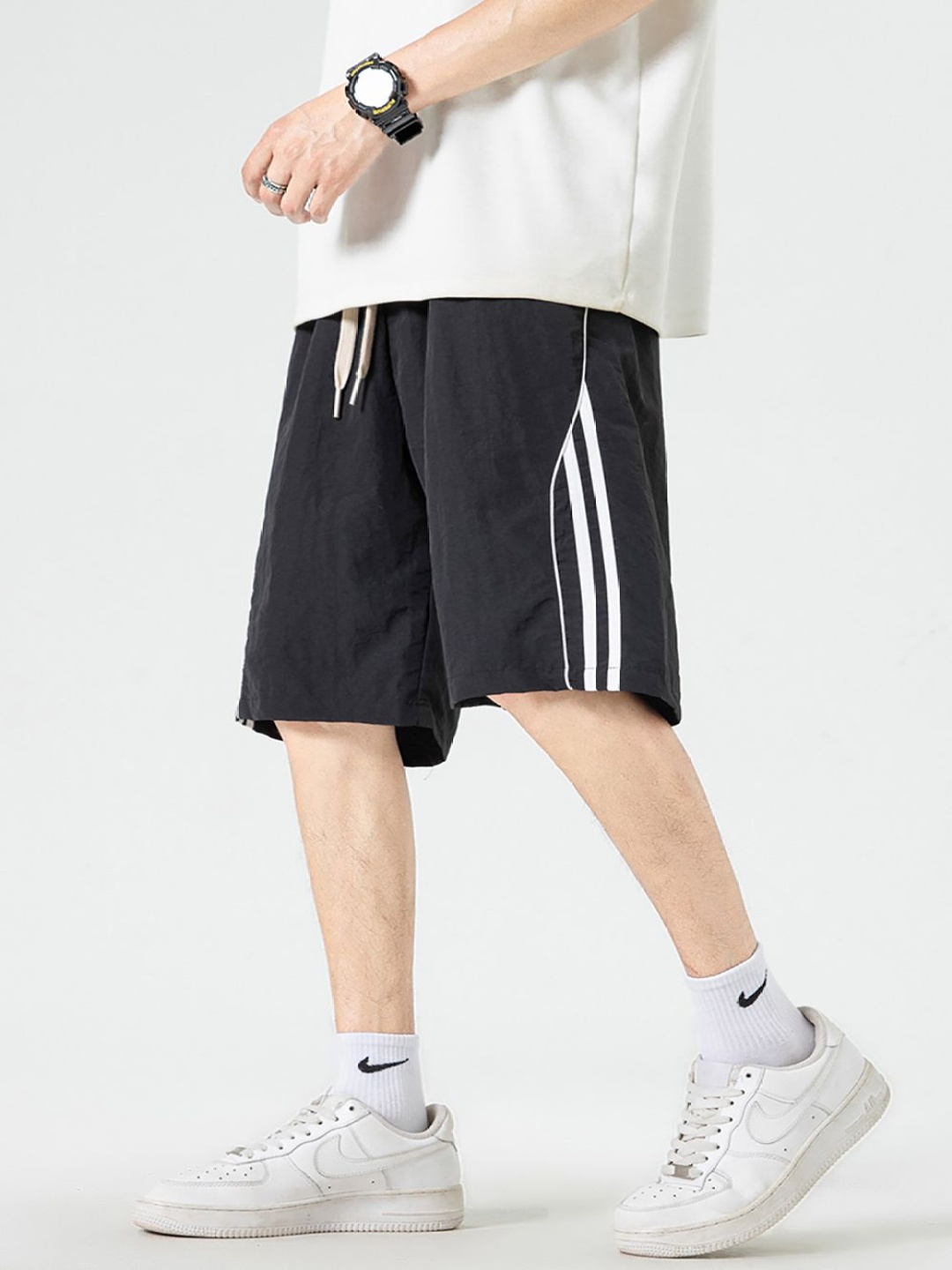 

StyleCast x Revolte Men Outdoor Shorts, Black