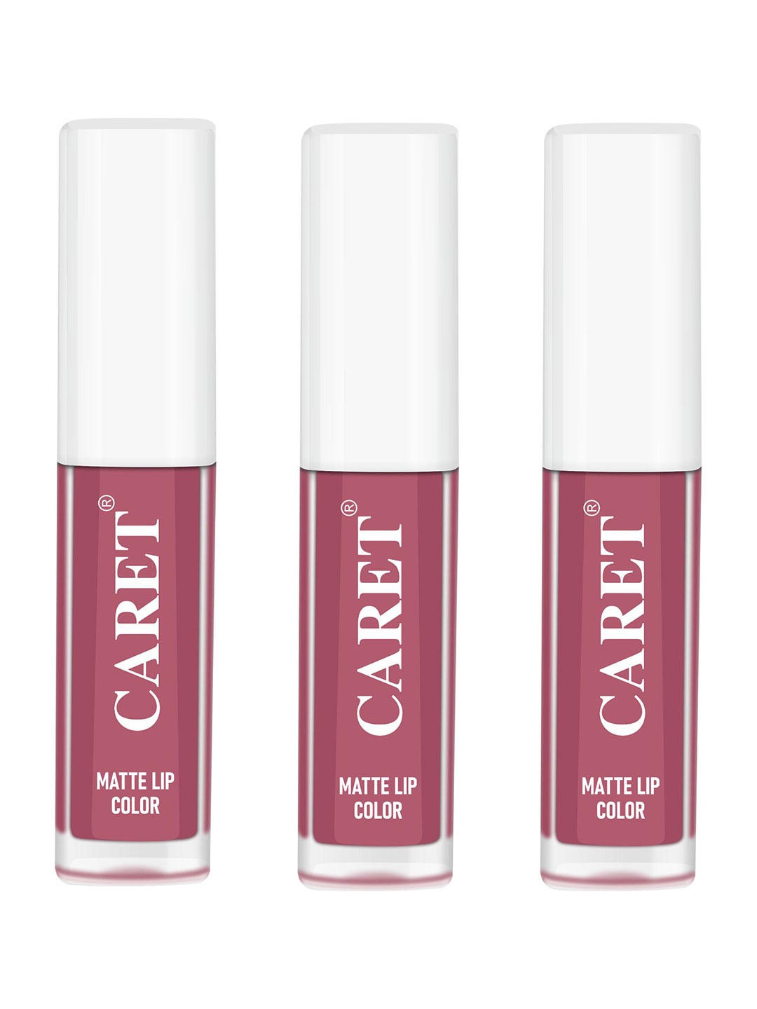 

CARET ORGANIC Set Of 3 Super-Pigmented Quick Dry Liquid Matte Lipsticks - 6 ml - Nude 2