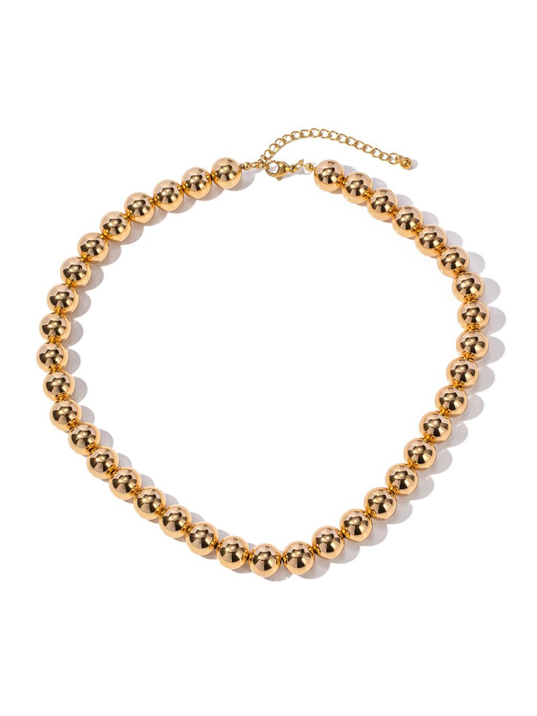 

KAORI BY SHREYA AGARWAL Stainless Steel Gold-Plated Beaded Necklace