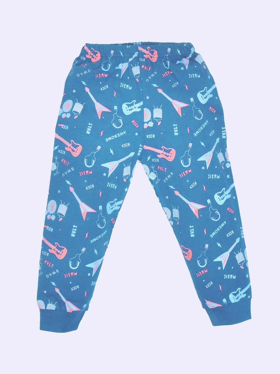 

BAESD Kids Printed Cotton Joggers, Blue