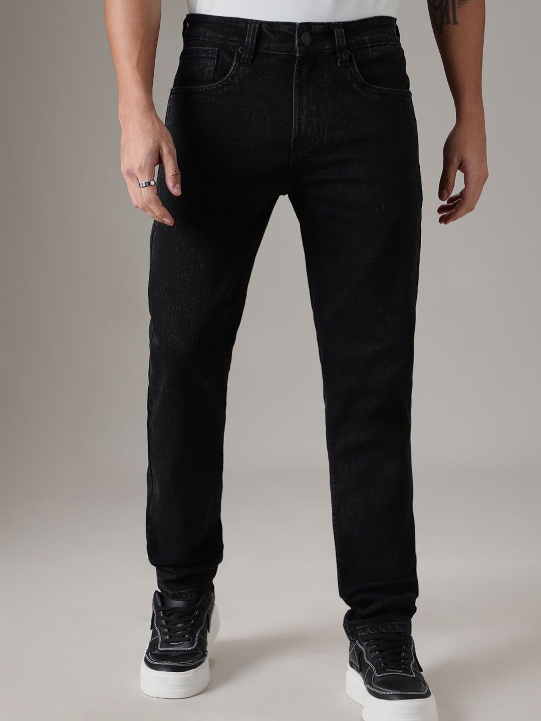

Banana Club Men Phantom Slim Fit Stretchable Jeans, Black