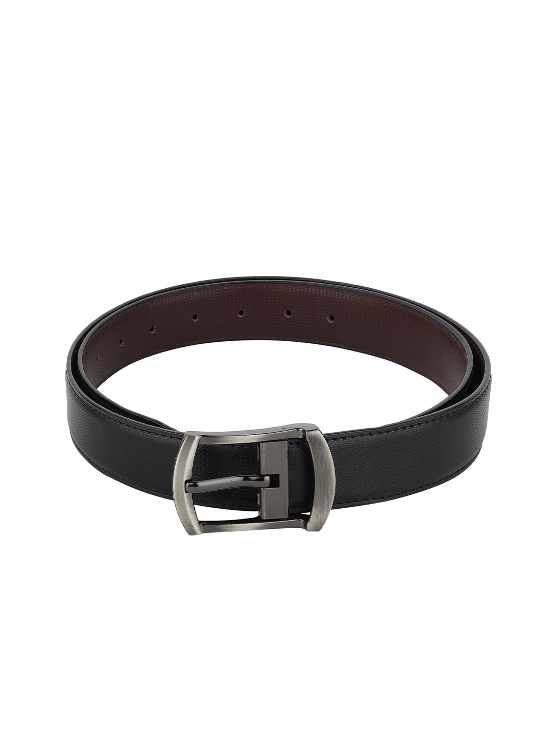 

Provogue Men Textured Reversible Formal Belt, Black