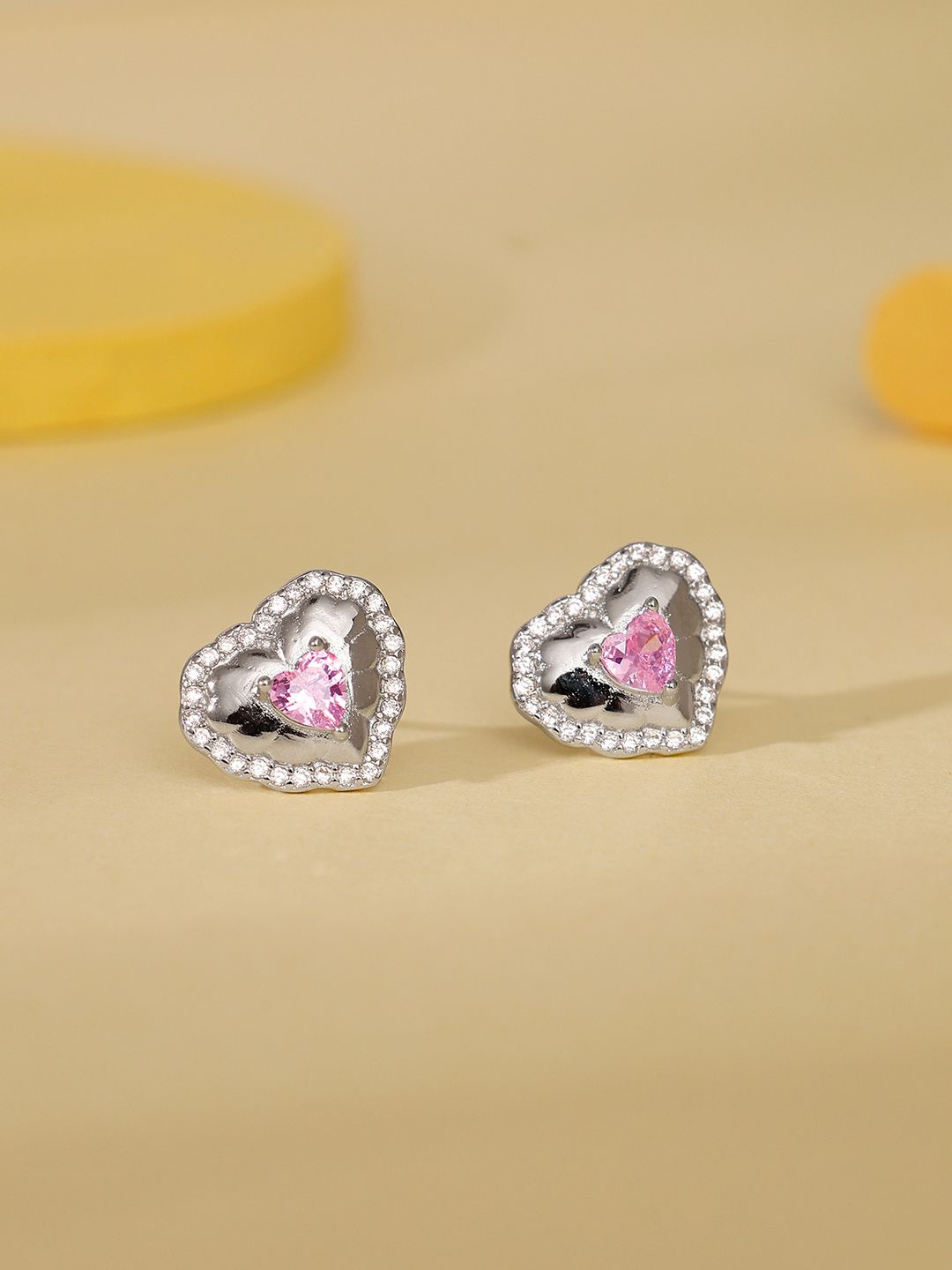 

GIVA Contemporary Studs Earrings, Silver