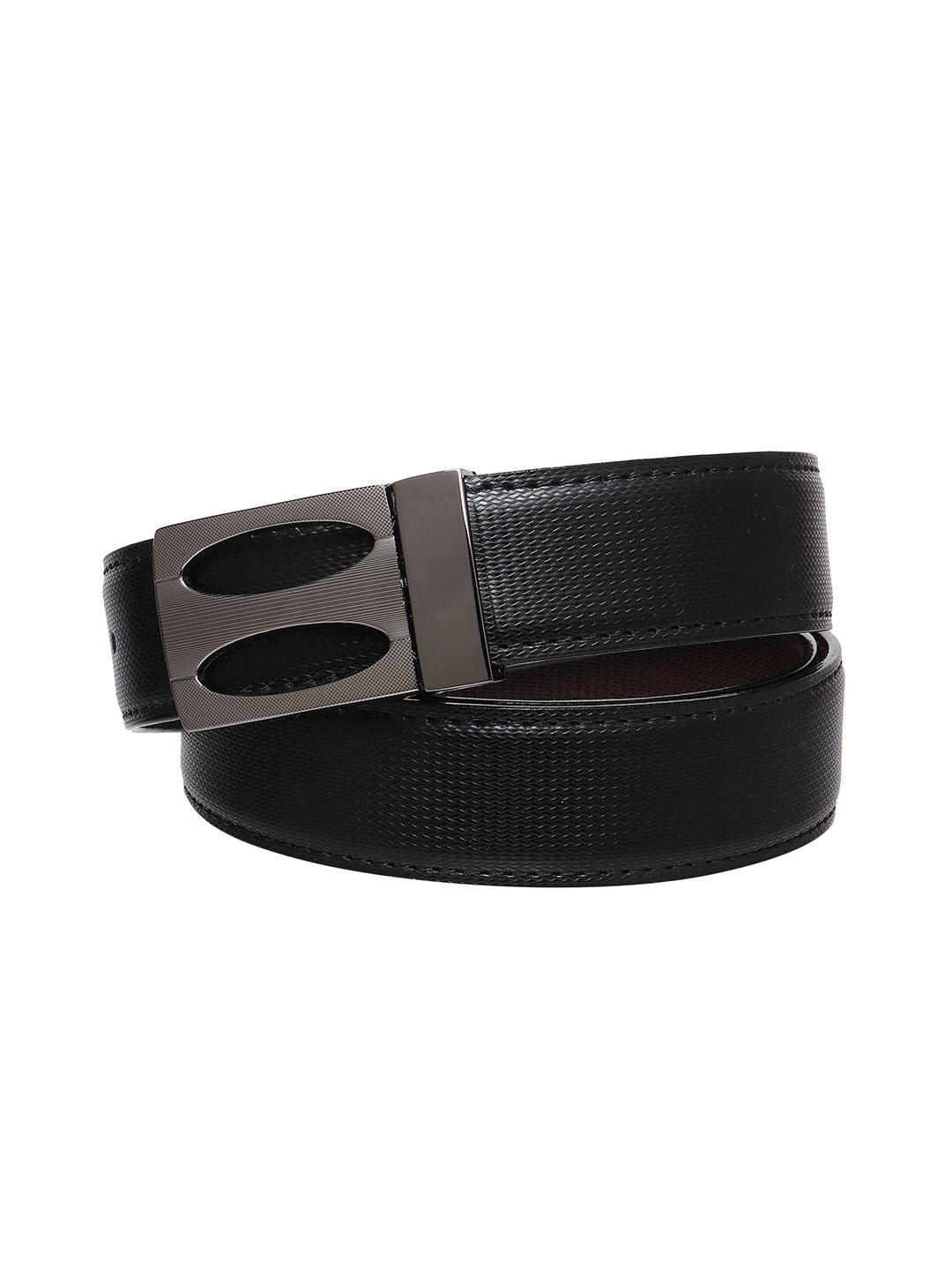 

Provogue Men Textured Reversible Formal Belt, Black