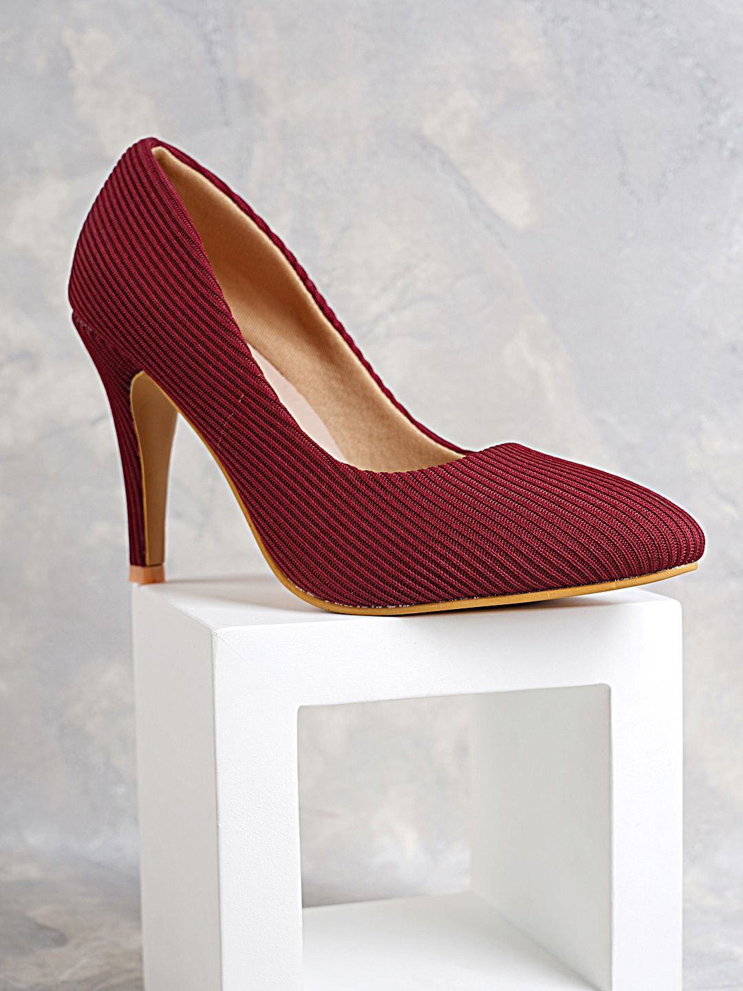 

DressBerry Party Slim Heeled Pumps, Maroon