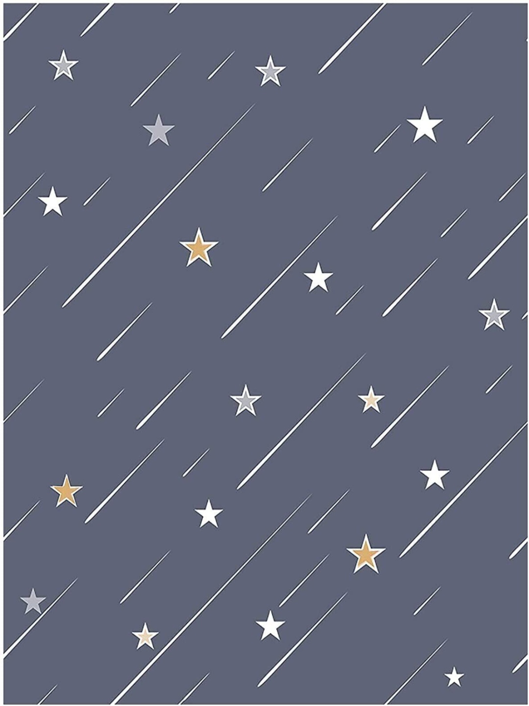 

ANNA CREATIONS Grey & White Star Printed Decorative Wall Sticker