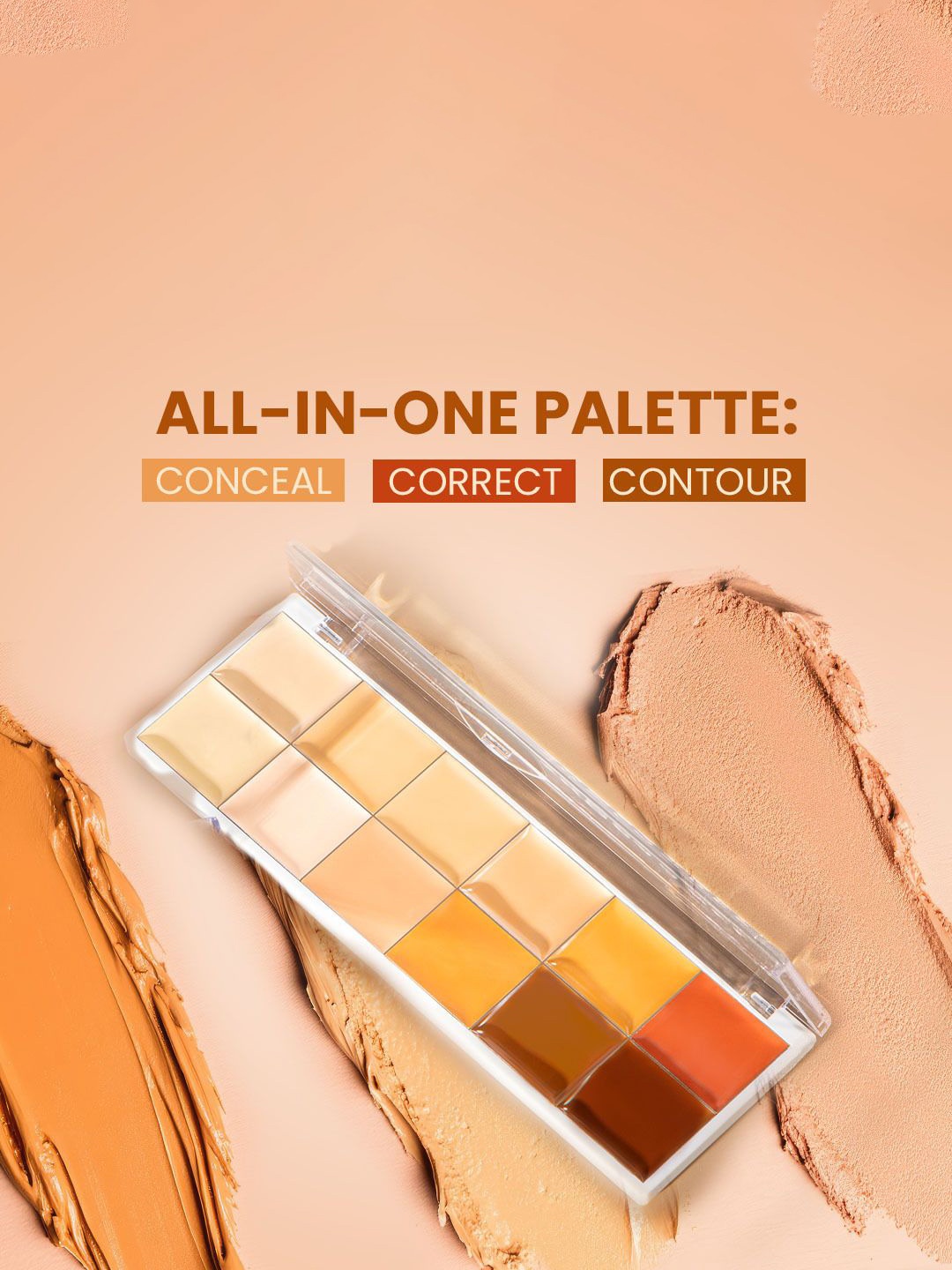 

Shopaarel Cover All Waterproof Long-Lasting Full Coverage Concealer Palette - 22.8g Beige