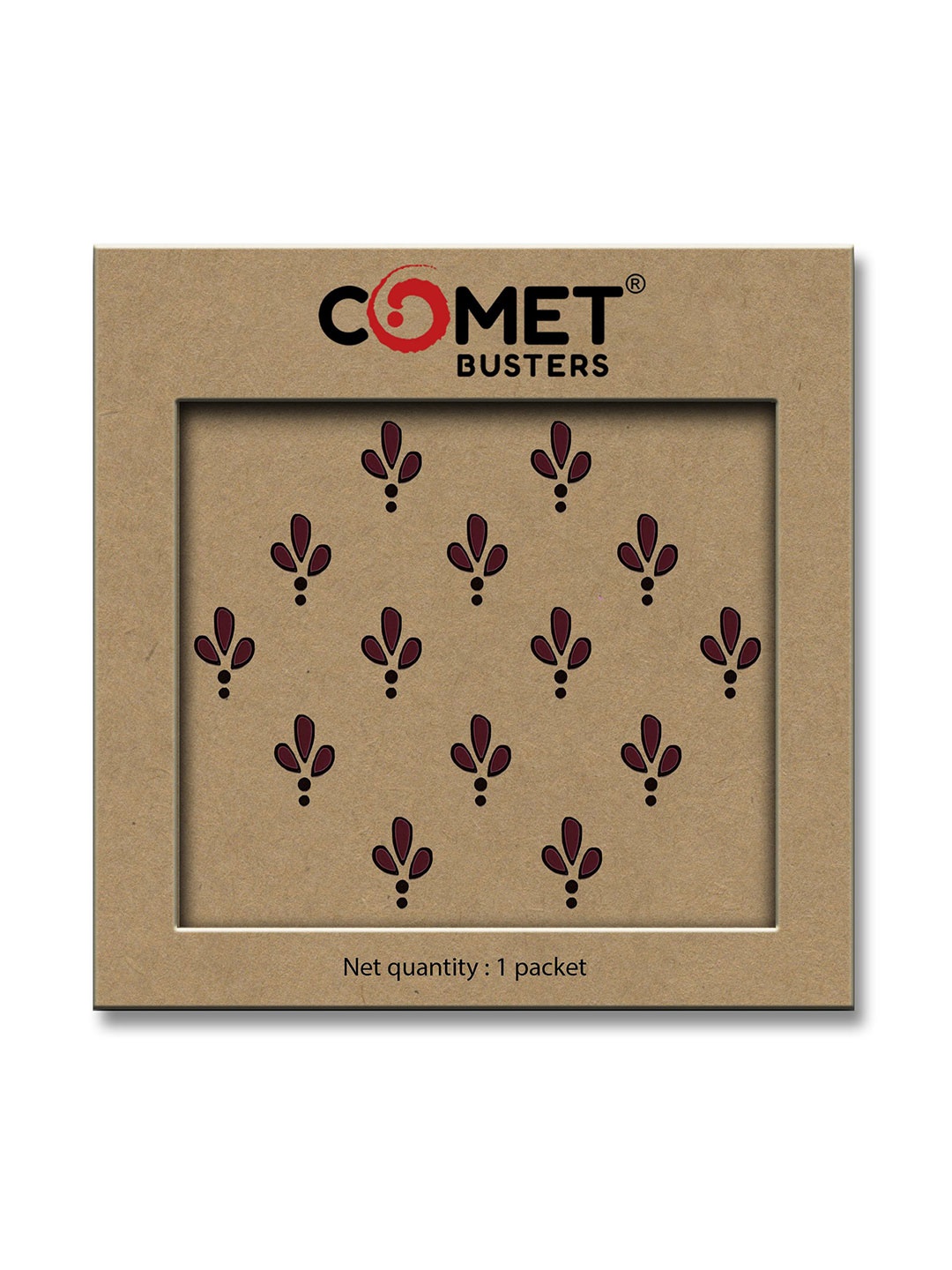 

Comet Busters Beautiful Traditional Designer Bindis - Maroon