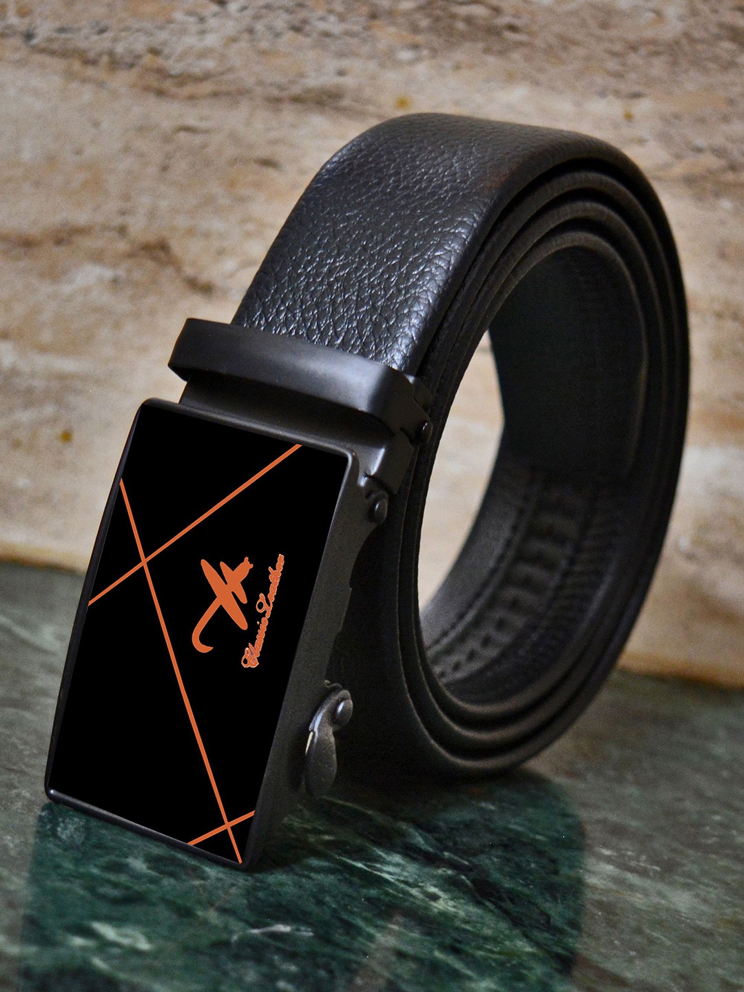 

Provogue Men Textured Belt, Black