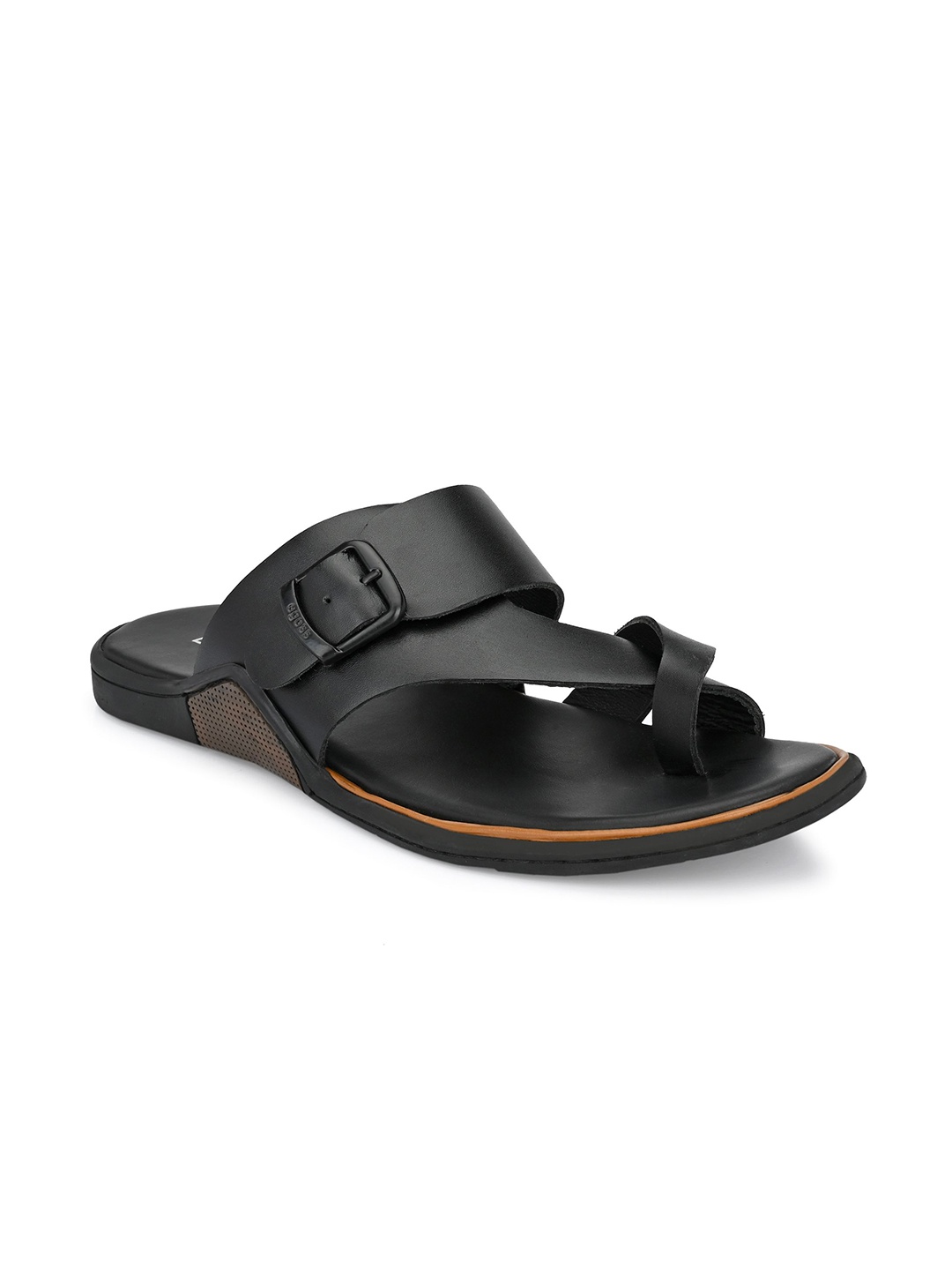 

Egoss Men Genuine Leather Comfort Sandals, Black