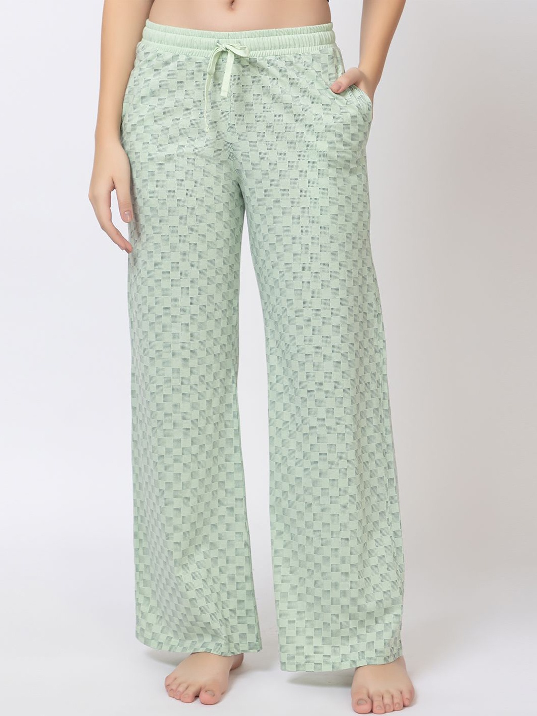 

FEMEA Printed Relaxed Fit Lounge Pant, Green