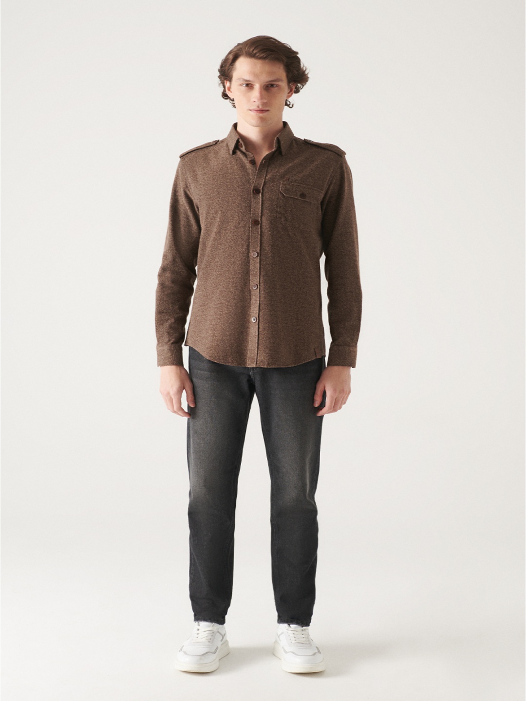 

AVVA Men Opaque Printed Casual Shirt, Na