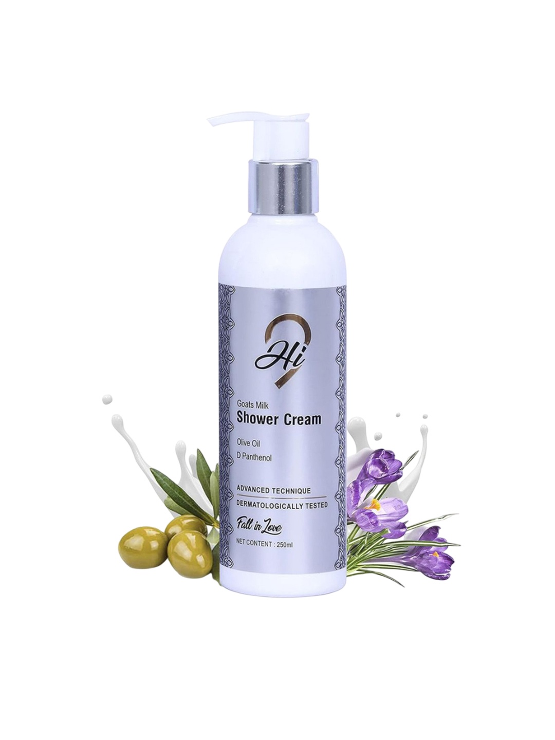 

Hi9 Goat Milk Shower Cream With Vitamin E For Hydrating - 250 ml, White
