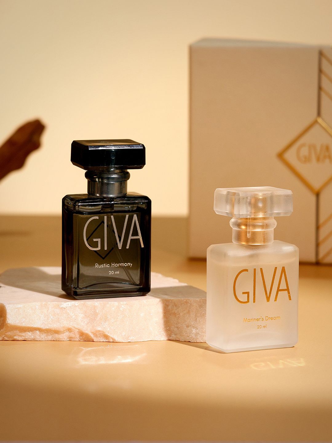 

GIVA Mariner's Dream & Rustic Harmony Women Set Of 2 Eau De Perfume- 20 ml Each, Black