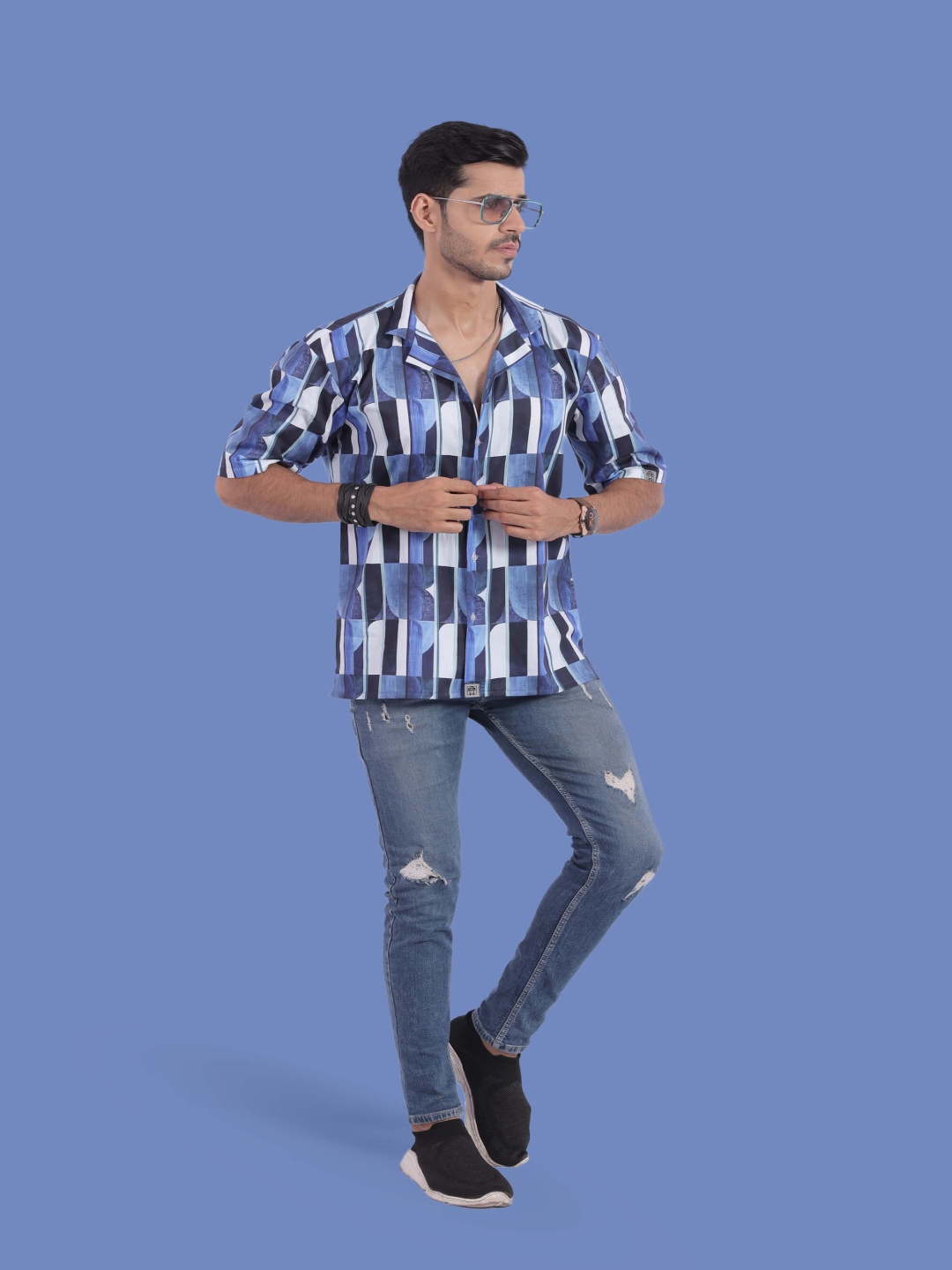 

STITCH MONKEY Men Comfort Opaque Printed Casual Shirt, Multi