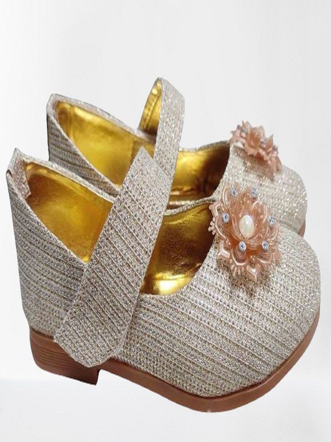 

NEW LATEST Girls Slip-On Ballerinas Flats, Gold