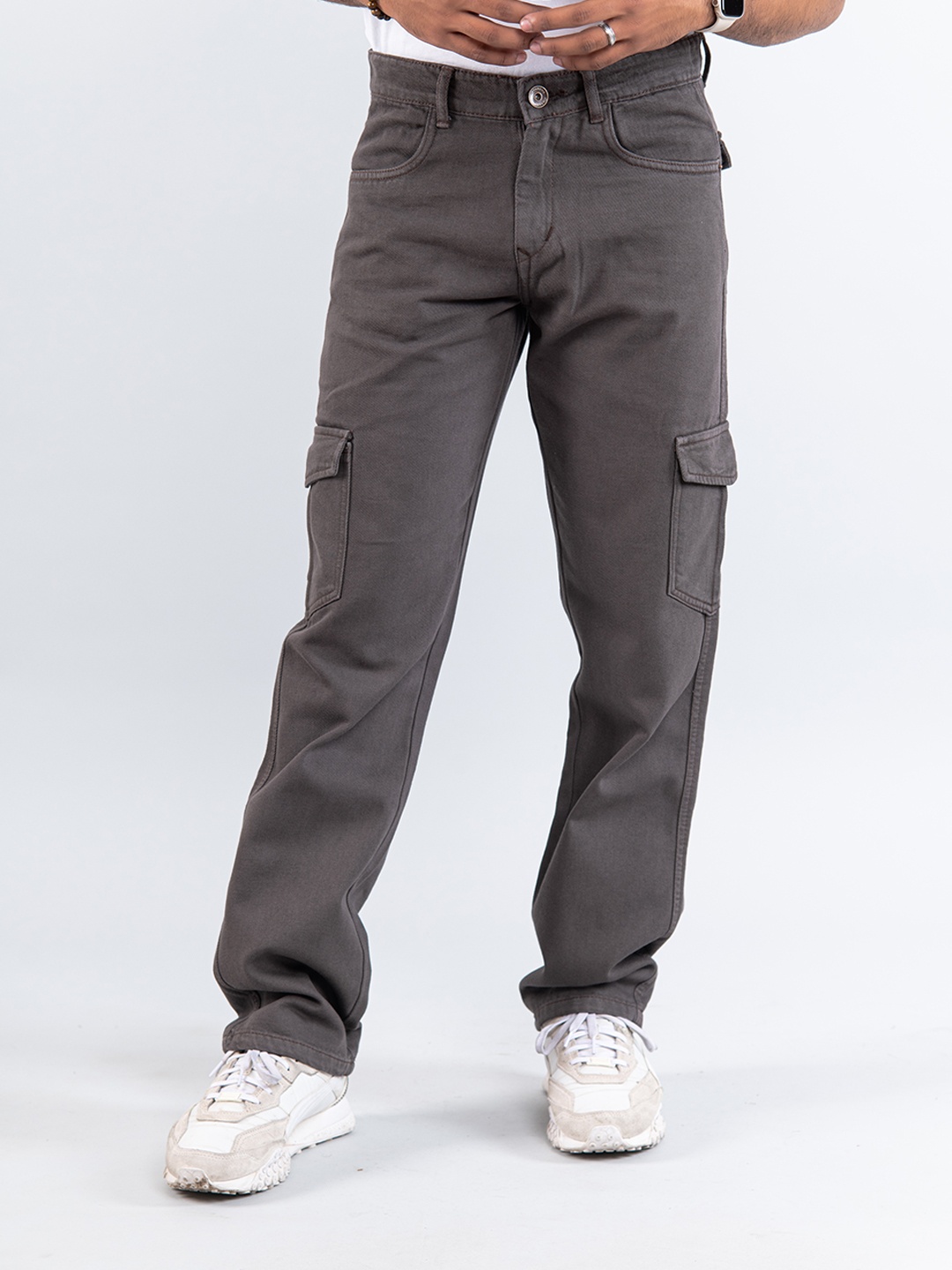 

Tistabene Men Original Straight Fit Low Distress Stretchable Jeans, Purple