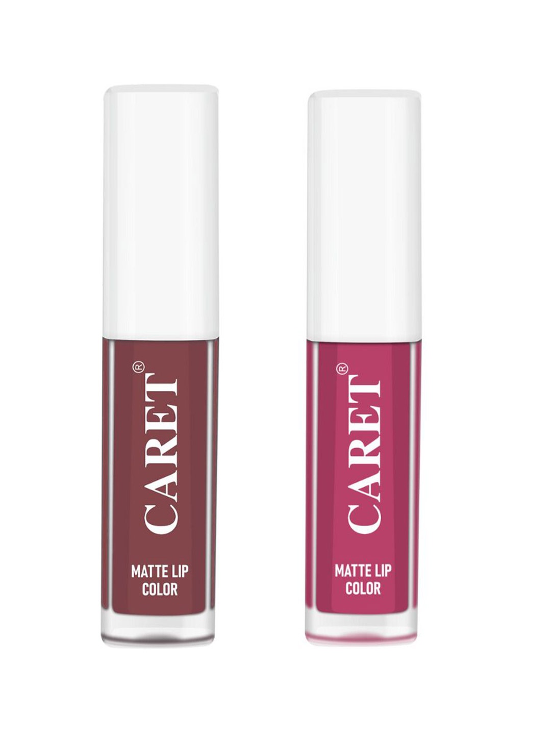 

CARET ORGANIC Set Of 2 Super-Pigmented Liquid Matte Lipsticks - 4 ml - 1 - 8, Pink