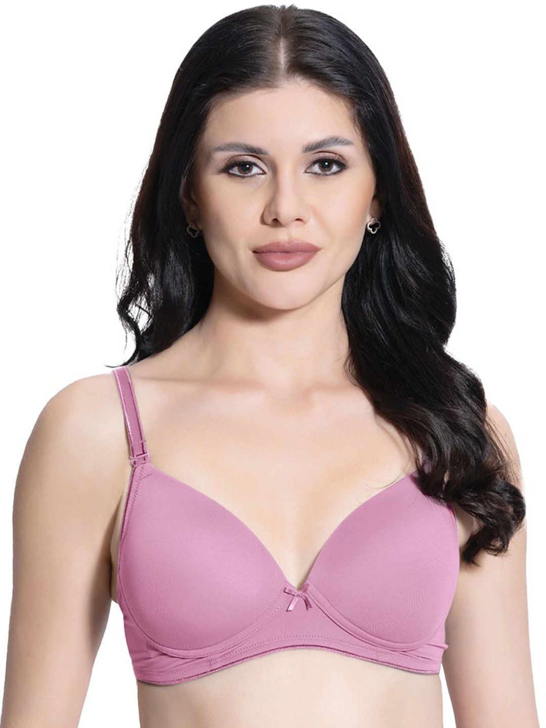 

VStar Women Seamless Full Coverage Lightly Padded Bra, Purple
