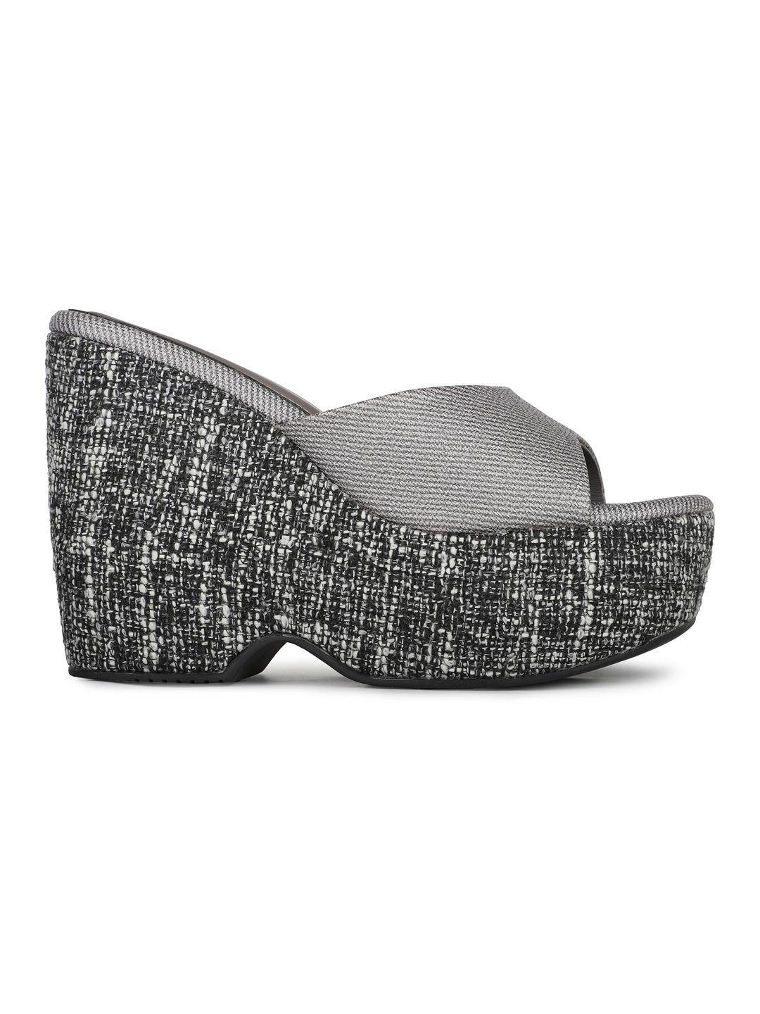 

Inc 5 Women Printed Wedge Heel Sandals, Grey