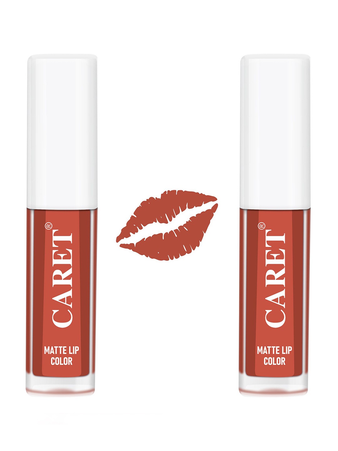 

CARET ORGANIC Set Of 2 Super-Pigmented Quick Dry Liquid Matte Lipsticks - 4 ml - Nude 6