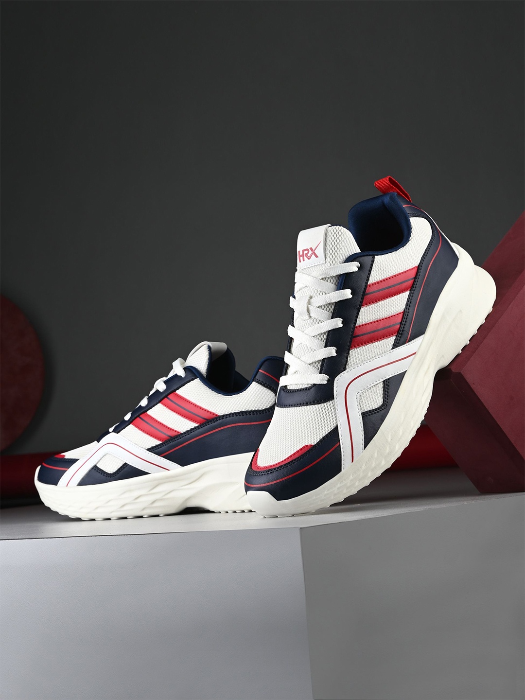

HRX by Hrithik Roshan Men Mesh Running Non-Marking Sports Shoes, White