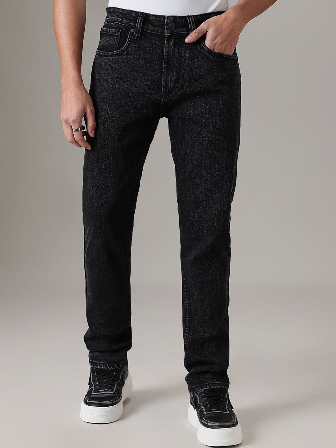 

Banana Club Men Slim Fit Stretchable Jeans, Black