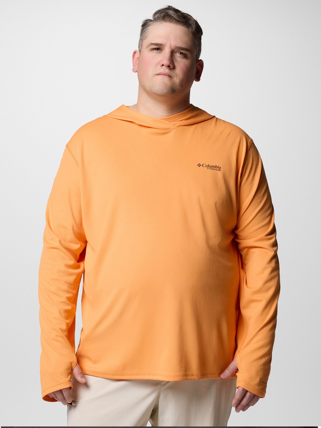 

Columbia Omni-Shade Long Sleeve Hooded Sweatshirt, Orange