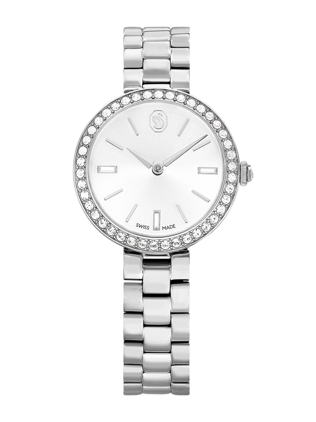 

SWAROVSKI Women Analogue Watch CERTA:MB STS/WHT/STS, Silver