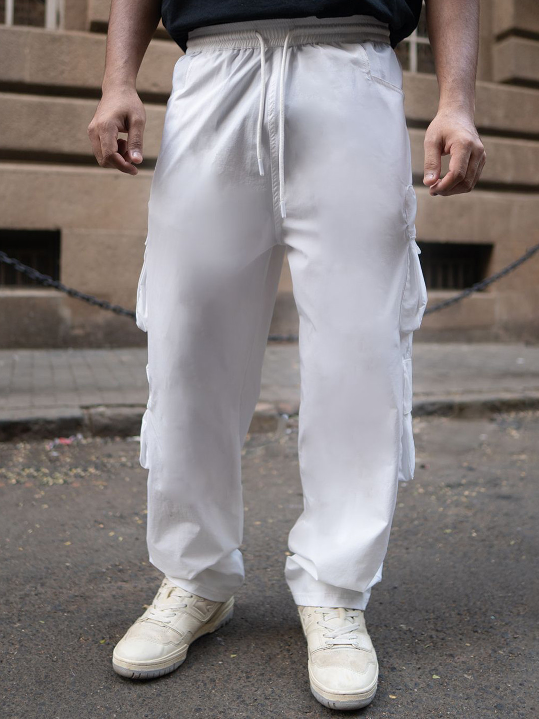 

Powerlook Men White Technical Cargo Pant