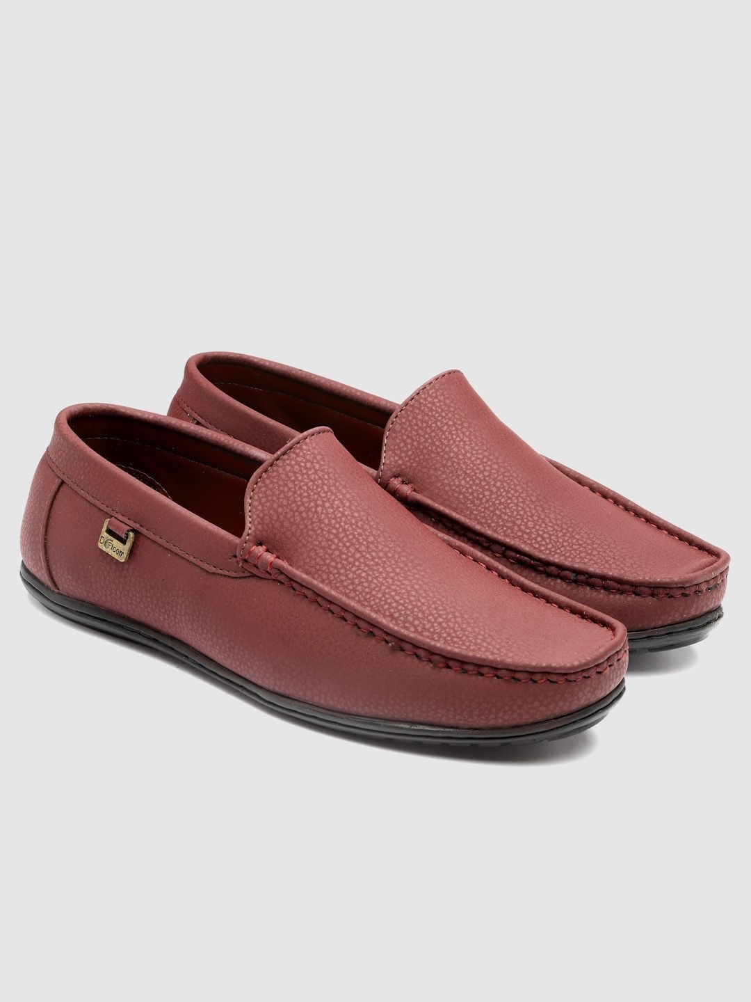 

Action Men Textured Moisture Wicking Loafers, Rust